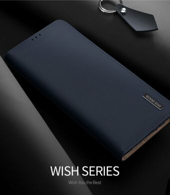 Кожаный чехол DUX DUCIS Wish Series для Samsung Galaxy Note 20 Ultra (N985) - Blue