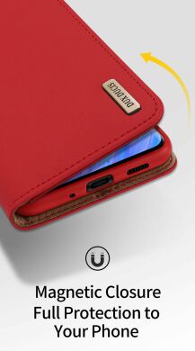 Шкіряний чохол DUX DUCIS Wish Series для Samsung Galaxy S20 Plus (G985) - Red