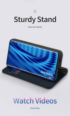 Шкіряний чохол DUX DUCIS Wish Series для Samsung Galaxy S20 Plus (G985) - Dark Blue