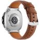 Кожаный ремешок Deexe Classic для Samsung Galaxy Watch 8 (40/44mm) / 8 Classic - Brown. Фото 1 из 5