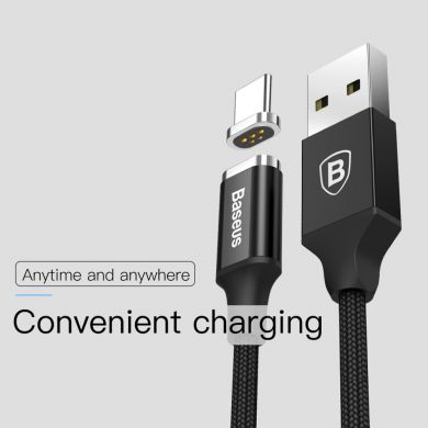 Магнитный кабель BASEUS 3A Magnetic Fast Charge для USB type-c