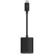 Перехідник Belkin RockStar Type-C to 2Type-C (60W, 0,12m) F7U081btBLK - Black
