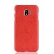 Пластиковый чехол Deexe Croco Style для Samsung Galaxy J4 2018 (J400) - Red. Фото 2 из 5