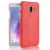 Пластиковый чехол Deexe Croco Style для Samsung Galaxy J4 2018 (J400) - Red
