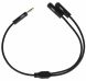 Разветвитель для наушников 2E Adapter 3.5 mm jack - Black. Фото 1 из 3