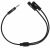 Разветвитель для наушников 2E Adapter 3.5 mm jack - Black