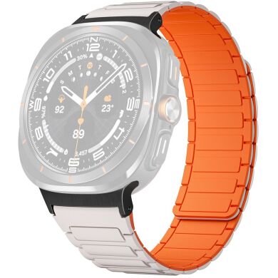 Ремінець Deexe Flexible Fit для Samsung Galaxy Watch Ultra (47mm) / Ultra (2025) - White / Black