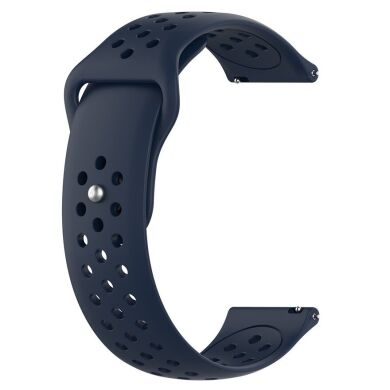 Ремешок Deexe Holes Strap для Samsung Galaxy Gear S3 - Dark Blue