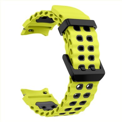 Ремешок KALEBOL Ocean Strap для Samsung Galaxy Watch 4 / 4 Classic / 5 / 5 Pro / 6 / 6 Classic / 7 / FE - Lime / Grey