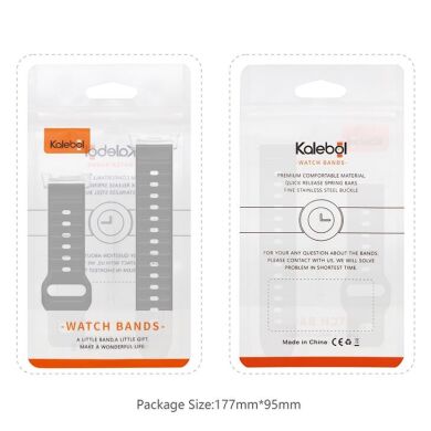 Ремешок KALEBOL Wave Pattern для Samsung Galaxy Watch 8 (40/44mm) / 8 Classic - Black
