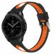 Ремешок UniCase Sport Style для Samsung Galaxy Watch 46mm / Watch 3 45mm / Gear S3 - Black / Orange. Фото 1 из 7