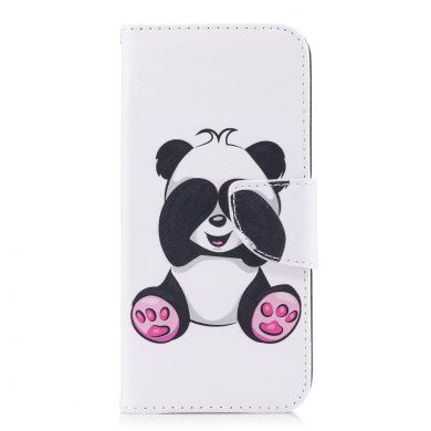 Чехол-книжка Deexe Color Wallet для Samsung Galaxy A8 2018 (A530) - Panda Pattern