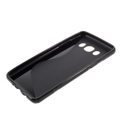 Силиконовый чехол Deexe S Line для Samsung Galaxy J5 2016 (J510) - Black