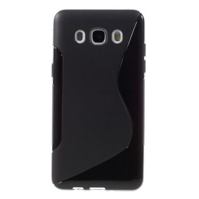 Силиконовый чехол Deexe S Line для Samsung Galaxy J5 2016 (J510) - Black