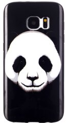 Силиконовая накладка Deexe Black Style для Samsung Galaxy S7 (G930) - Panda