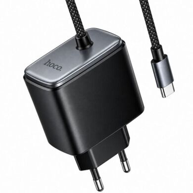 Сетевое зарядное устройство Hoco C166A PD65W + кабель Type-C - Black