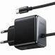 Сетевое зарядное устройство Hoco C166A PD65W + кабель Type-C - Black. Фото 5 из 9