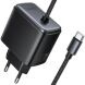 Сетевое зарядное устройство Hoco C166A PD65W + кабель Type-C - Black. Фото 1 из 9