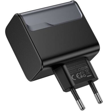 Сетевое зарядное устройство Hoco CS74A PD45W + QC3.0 - Black