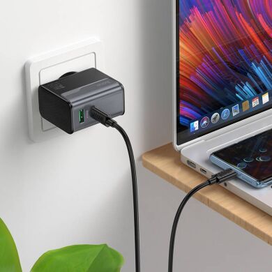 Сетевое зарядное устройство Hoco CS74A PD45W + QC3.0 - Black