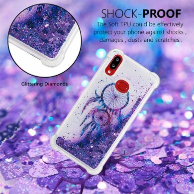 Силиконовая (TPU) накладка Deexe Fashion Glitter для Samsung Galaxy A10s (A107) - Dream Catcher