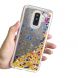 Силиконовая (TPU) накладка Deexe Fashion Glitter для Samsung Galaxy A6+ 2018 (A605) - Gold. Фото 6 из 7
