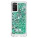 Силиконовый (TPU) чехол Deexe Liquid Glitter для Samsung Galaxy A02s (A025) - Green. Фото 2 из 7