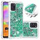 Силіконовий (TPU) чохол Deexe Liquid Glitter для Samsung Galaxy A31 (A315) - Green
