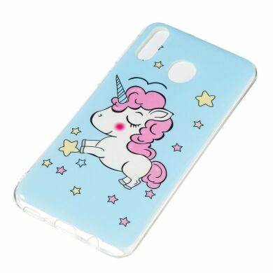 Силіконовий (TPU) чохол Deexe LumiCase для Samsung Galaxy M20 (M205) - Unicorn Pattern