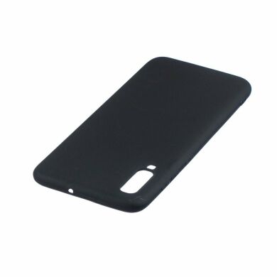Силиконовый (TPU) чехол Deexe Matte Case для Samsung Galaxy A70 (A705) - Black