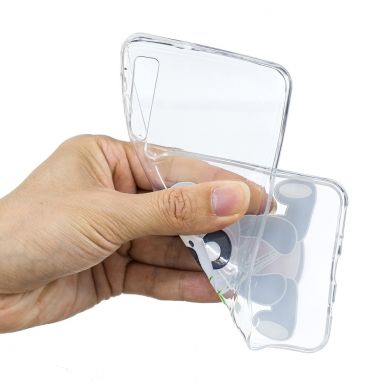 Силиконовый (TPU) чехол Deexe Pretty Glossy для Samsung Galaxy A7 2018 (A750) - Panda Holding Bamboo
