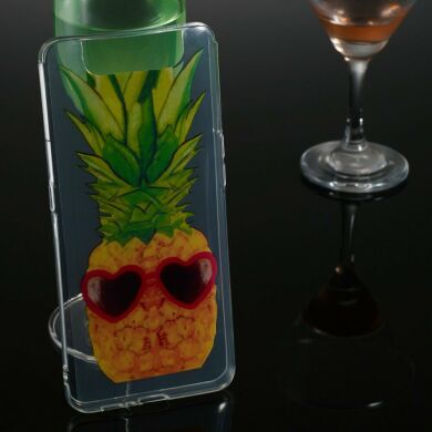 Силіконовий (TPU) чохол Deexe Pretty Glossy для Samsung Galaxy A80 (A805) - Pineapple