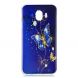 Силиконовый (TPU) чехол Deexe Pretty Glossy для Samsung Galaxy J4 2018 (J400) - Blue Butterfly. Фото 4 из 7