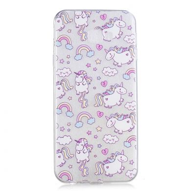 Силіконовий (TPU) чохол Deexe Pretty Glossy для Samsung Galaxy J4+ (J415) - Lovely Unicorns