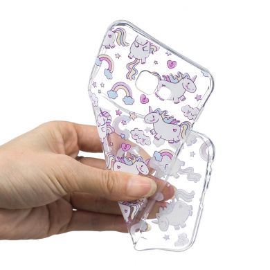 Силіконовий (TPU) чохол Deexe Pretty Glossy для Samsung Galaxy J4+ (J415) - Lovely Unicorns