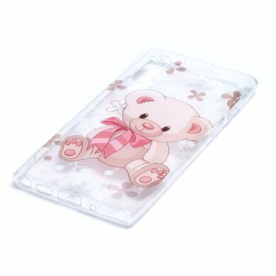 Силиконовый (TPU) чехол Deexe Pretty Glossy для Samsung Galaxy Note 10 (N970) - Bear