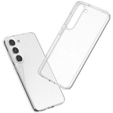 Силиконовый (TPU) чехол Deexe UltraThin для Samsung Galaxy S23 - Transparent