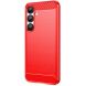 Силиконовый (TPU) чехол MOFI Carbon Fiber для Samsung Galaxy S25 (S931) - Red. Фото 1 из 9