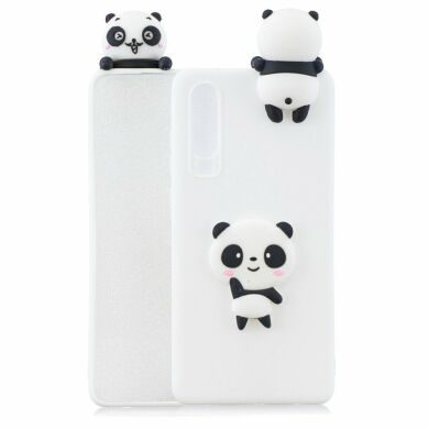 Силіконовий (TPU) чохол UniCase 3D Cartoon Pattern для Samsung Galaxy A70 (A705) - White/Panda
