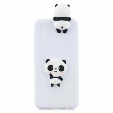 Силиконовый (TPU) чехол UniCase 3D Cartoon Pattern для Samsung Galaxy M10 (M105) - White / Cute Panda