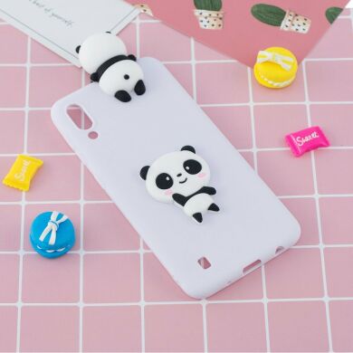 Силиконовый (TPU) чехол UniCase 3D Cartoon Pattern для Samsung Galaxy M10 (M105) - White / Cute Panda