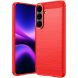 Силіконовий (TPU) чохол UniCase Carbon для Samsung Galaxy S26 FE - Red