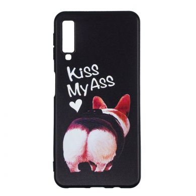 Силиконовый (TPU) чехол UniCase Color Style для Samsung Galaxy A7 2018 (A750) - Kiss My Ass