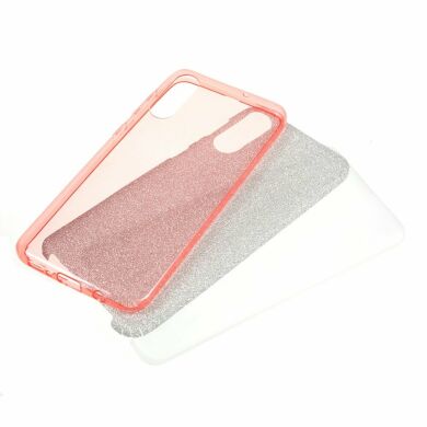 Силіконовий (TPU) чохол UniCase Glitter Cover для Samsung Galaxy A50 (A505) / A30s (A307) / A50s (A507) - Rose Gold