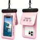 Влагозащитный чехол Deexe Aqua Shield для смартфонов диагональю до 7.5 дюймов - Pink. Фото 2 из 7