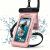 Влагозащитный чехол Deexe Aqua Shield для смартфонов диагональю до 7.5 дюймов - Pink
