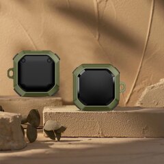 Защитный чехол Deexe Armor Cover для Samsung Galaxy Buds Live / Buds Pro / Buds 2 / Buds 2 Pro / Buds FE - Army Green