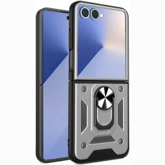 Защитный чехол Deexe Armor Shield для Samsung Galaxy Flip 8 - Silver