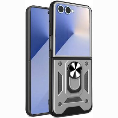 Защитный чехол Deexe Armor Shield для Samsung Galaxy Flip 8 - Silver