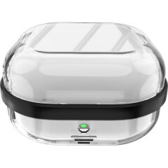 Защитный чехол Deexe Clear Guard для Samsung Galaxy Buds 4 / Buds 4 Pro - Transparent / Black